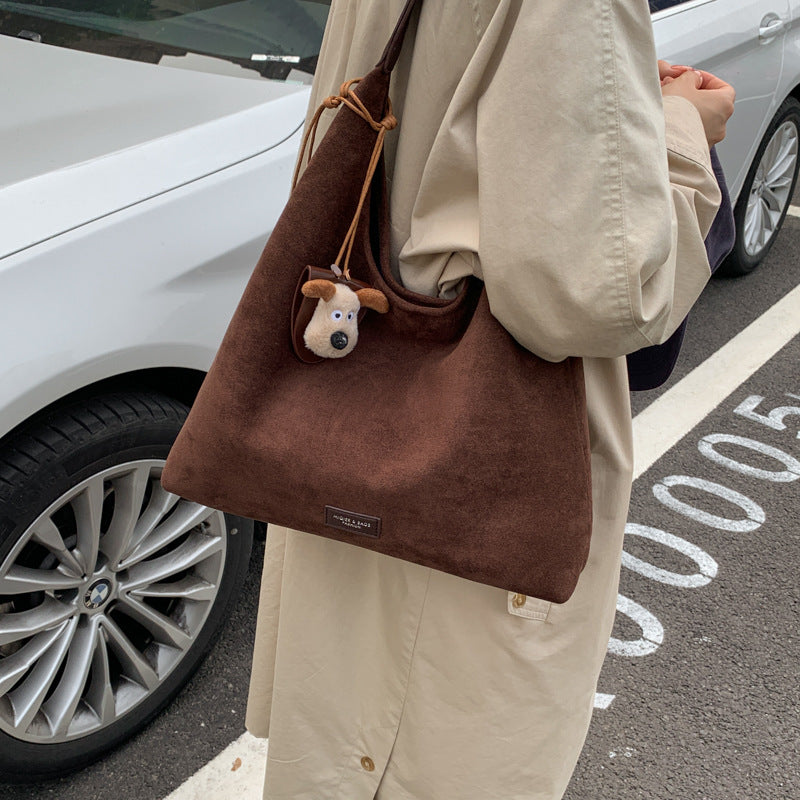Premium Wildleder Slouchy Tote Bag Brehn