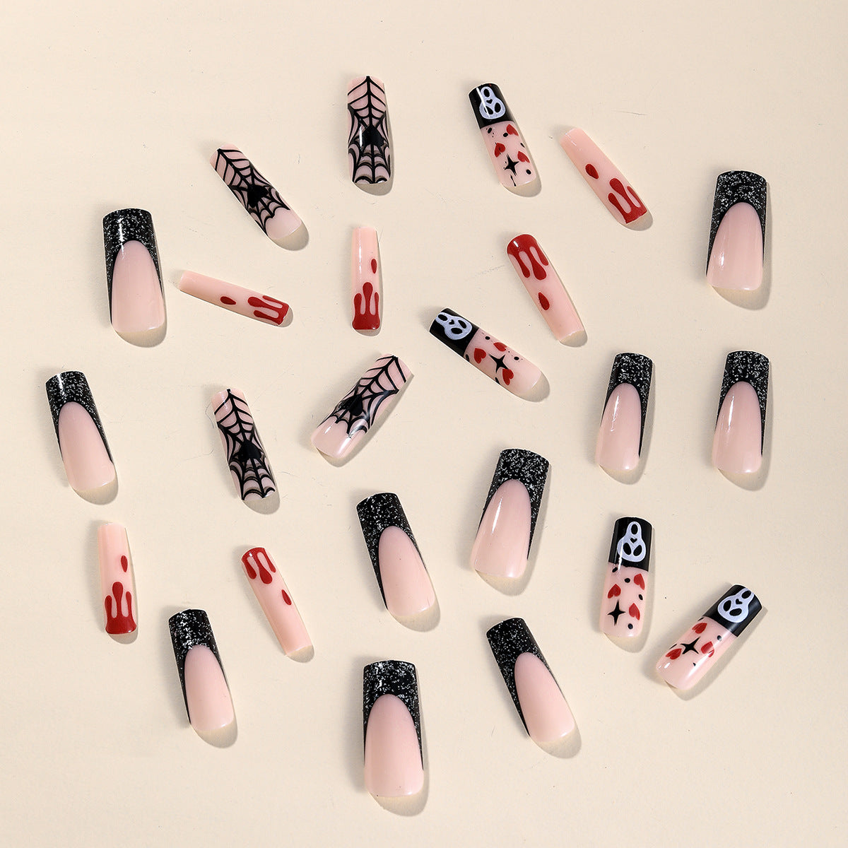 Halloween-Themen Nagelkunst Verlängerungen Brehn
