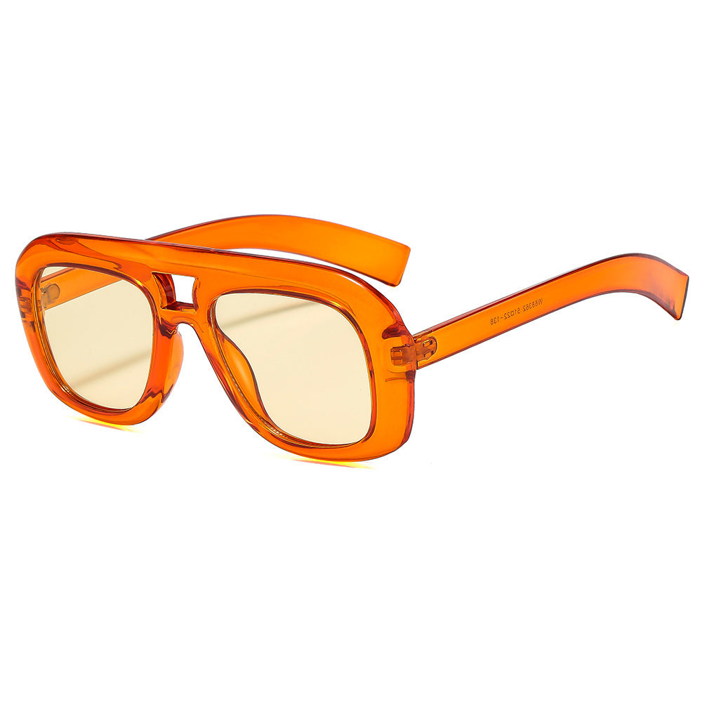 Übergroße moderne rechteckige Sonnenbrille Brehn