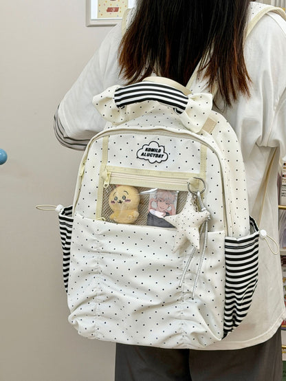 Stylischer gepunkteter Rucksack