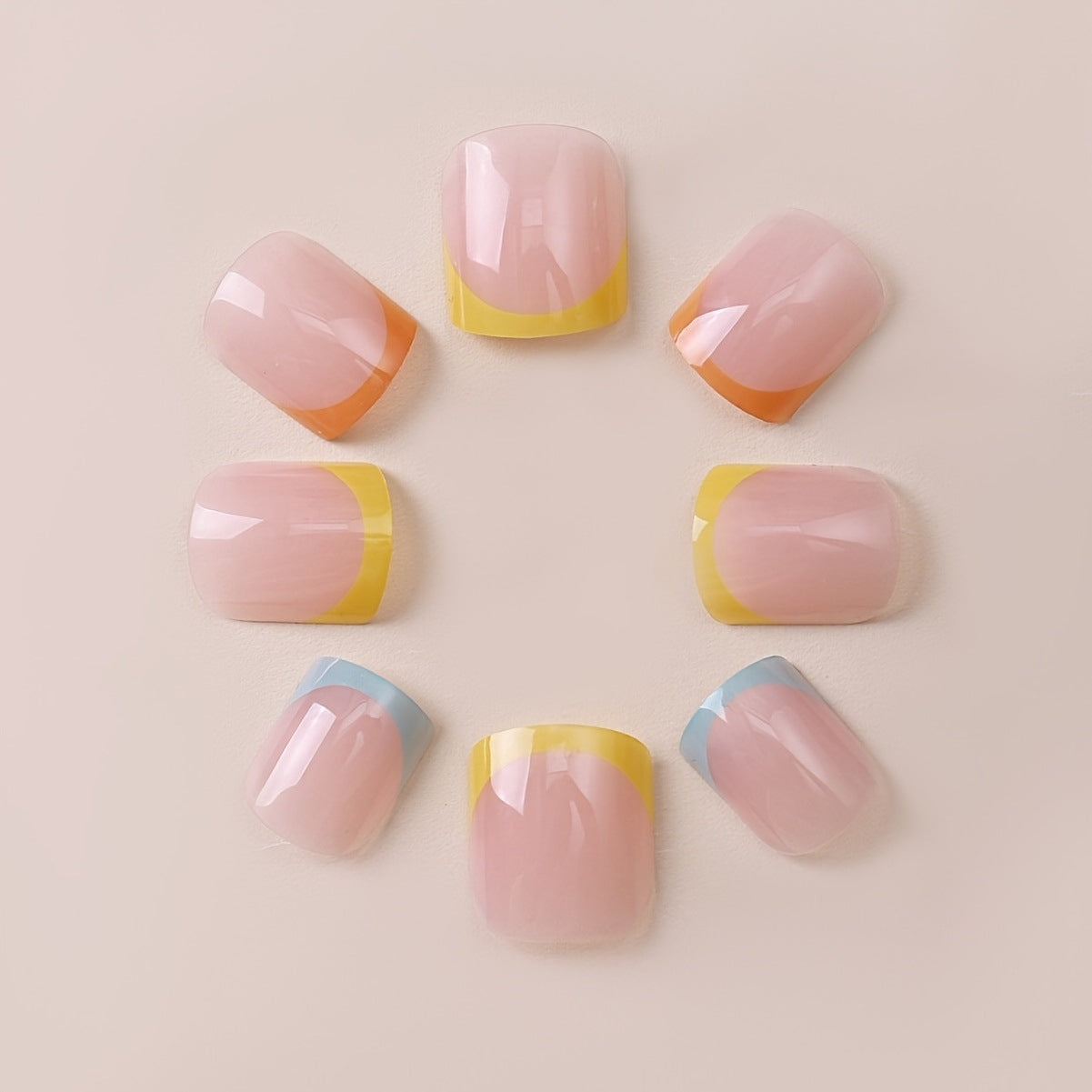 Künstlerisches French Tip Nagel-Wrap-Set Brehn