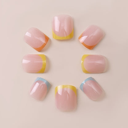 Künstlerisches French Tip Nagel-Wrap-Set Brehn