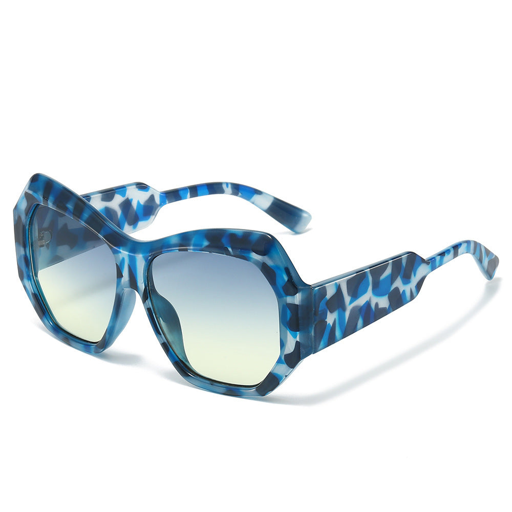 Statement Sechseckige Rahmen Sonnenbrille Brehn