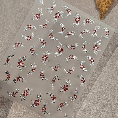 Blumenfolien-Nagelkunst-Aufkleber