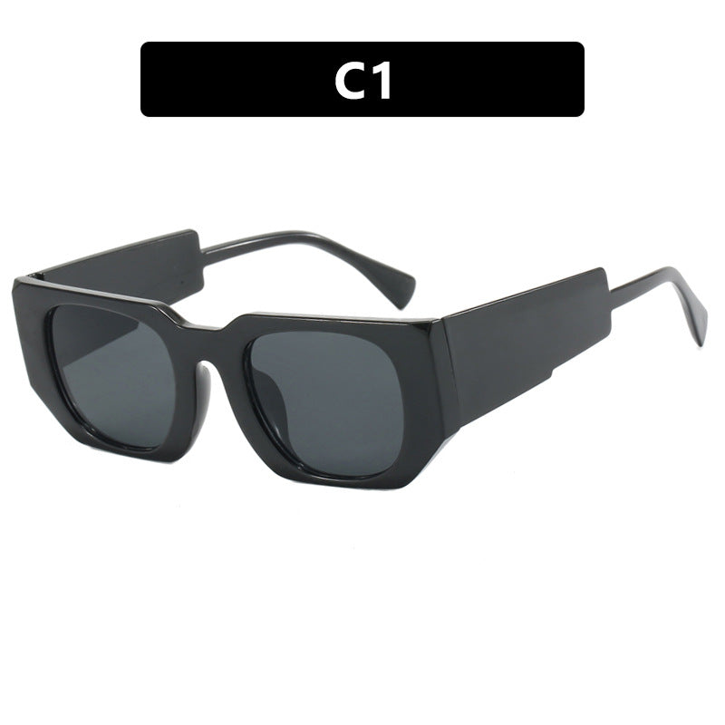 Damen oversized Sonnenbrille mit geometrischem Rahmen und UV-Schutz Brehn