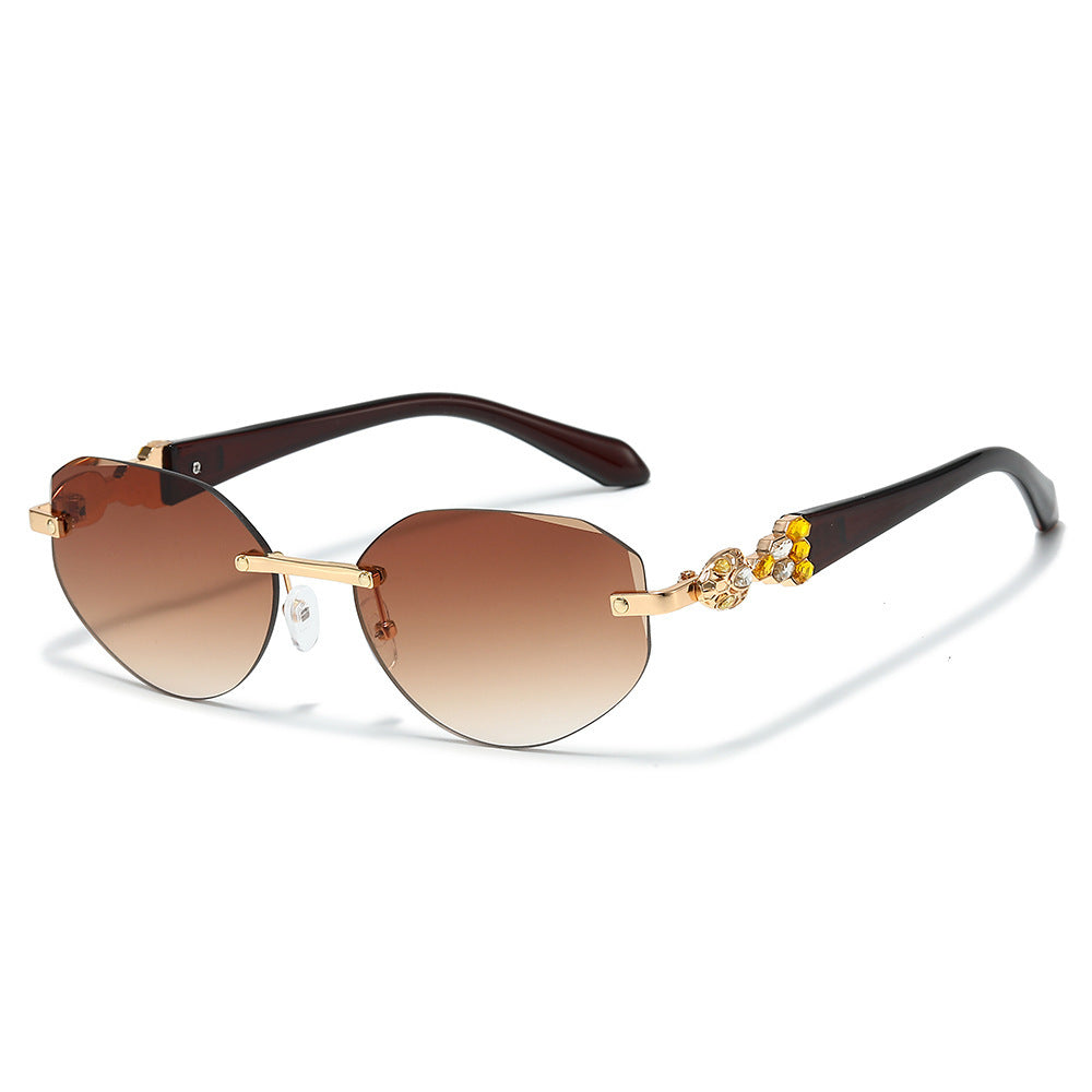 Dekorative Übergroße Schild-Sonnenbrille Brehn