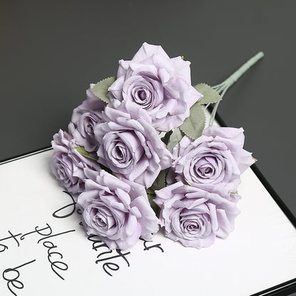 Premium Künstlicher Blumenkopf Rosenstrauß