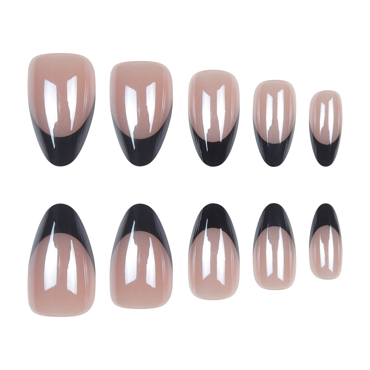 Glamouröse Stiletto Press-On Nägel mit Ombre-Finish Brehn