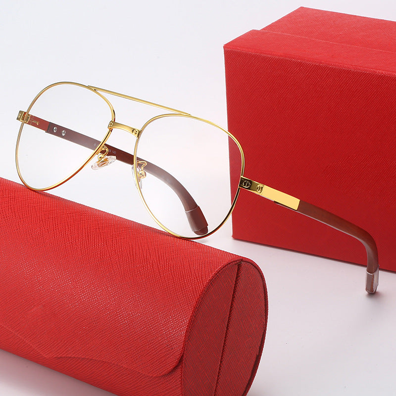 Damen elegante Piloten-Sonnenbrille mit feinem Metallrahmen und UV-Schutz Brehn