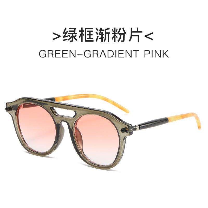 Damen exklusive Sonnenbrille mit auffälligem Schildkrötenmuster und robustem Rahmen Brehn