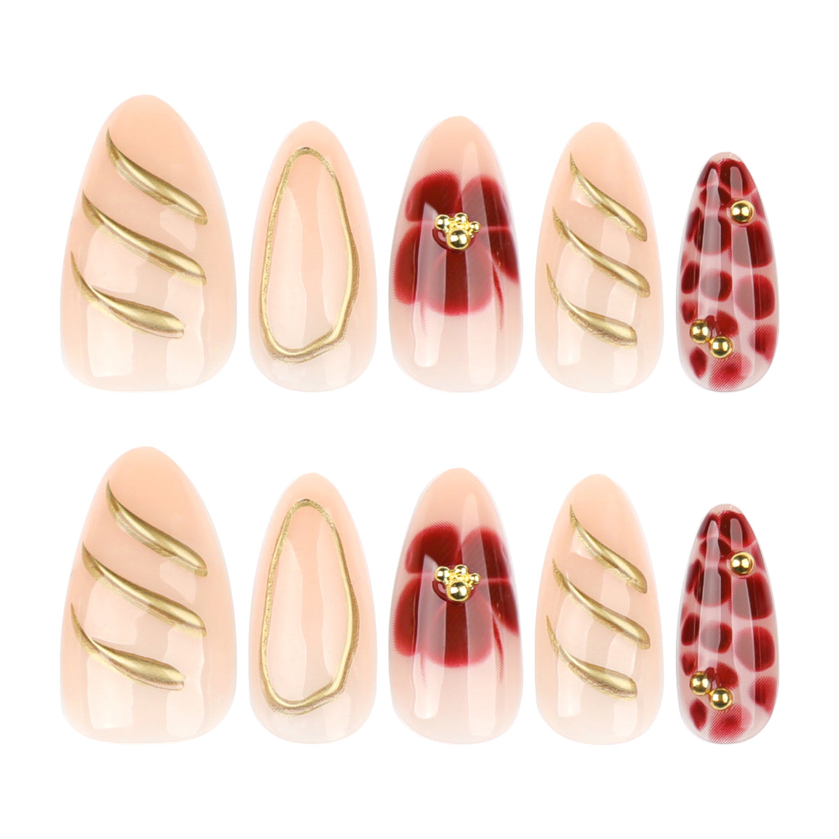 Kunstvolle Nagelkunst mit eleganten Verzierungen Brehn