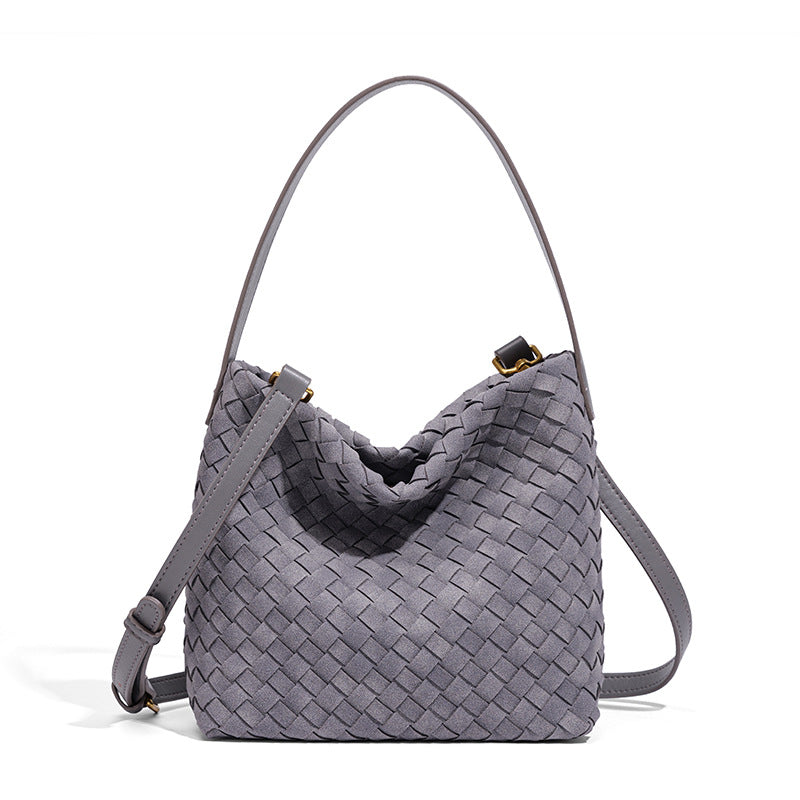 Texturierte vegane Leder-Crossbody-Tasche Brehn
