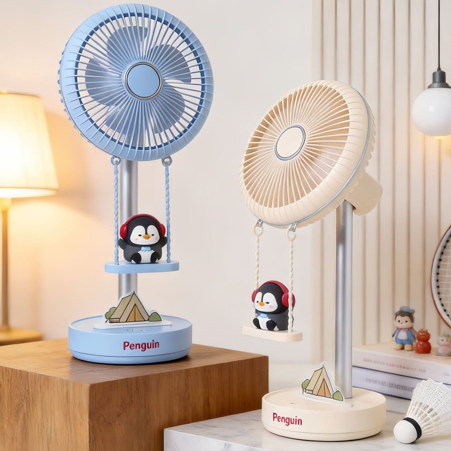 Tragbarer USB Schreibtischventilator für Damen mit süßem Design Brehn
