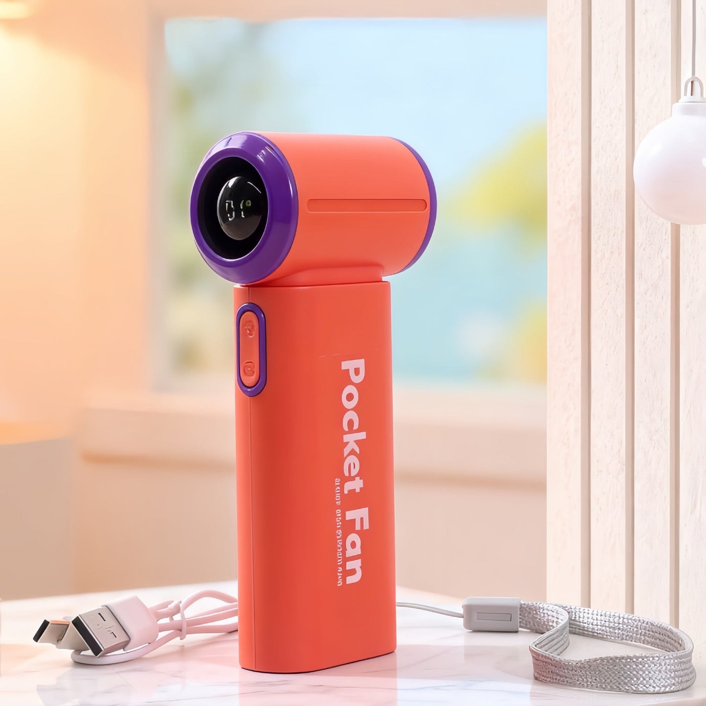 Damen Tragbarer Mini Ventilator mit USB-Ladefunktion und leichtem Design Brehn
