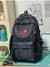 Lässiger Sternen-Print Multi-Compartment Schulrucksack
