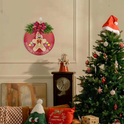 Festliche Lebkuchen-Themen Weihnachtskranz