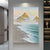Texturierte Küstenlandschaft Leinwandkunst