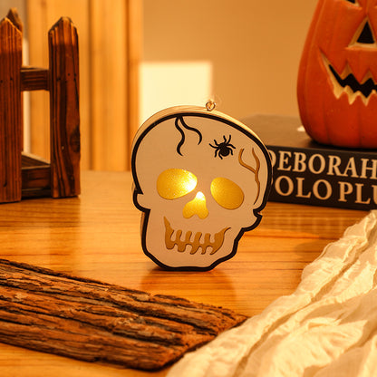 Gruselige LED-Kerze im Totenkopf-Design Brehn