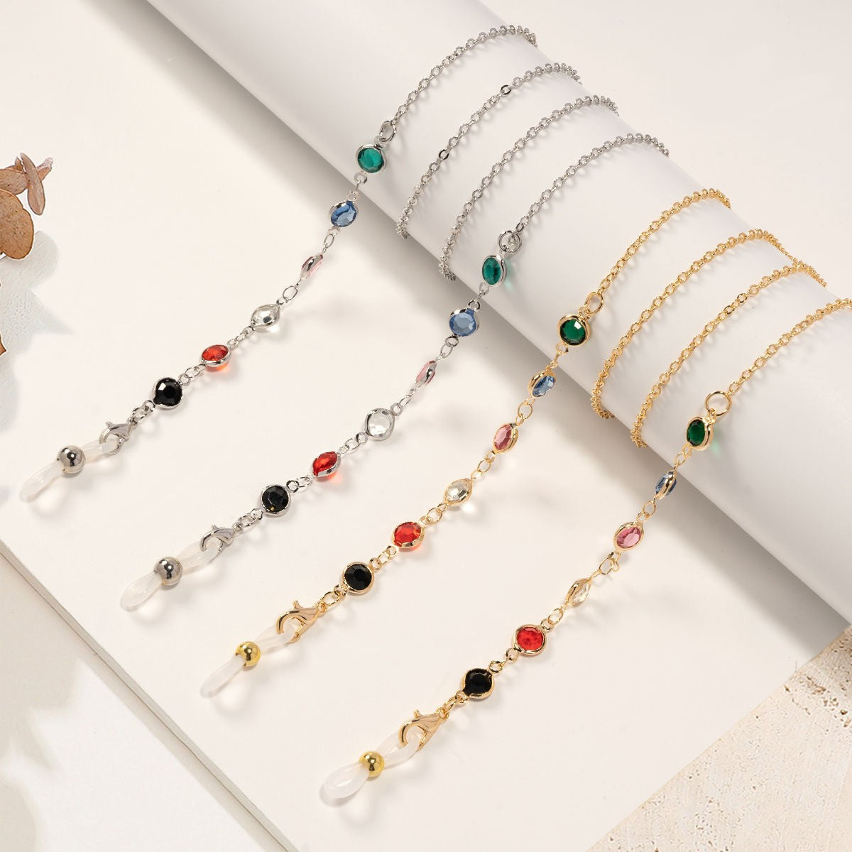 Bunte Perlen Brillenband Brehn