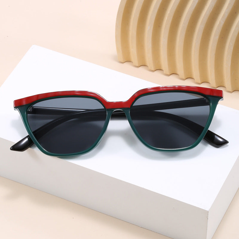 Damen moderne geometrische Sonnenbrille mit elegantem Design Brehn