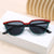 Damen moderne geometrische Sonnenbrille mit elegantem Design Brehn