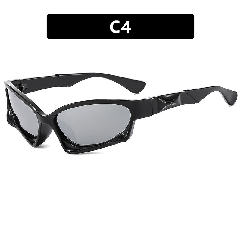Damen sporty Sonnenbrille mit modernem, aerodynamischem Design Brehn