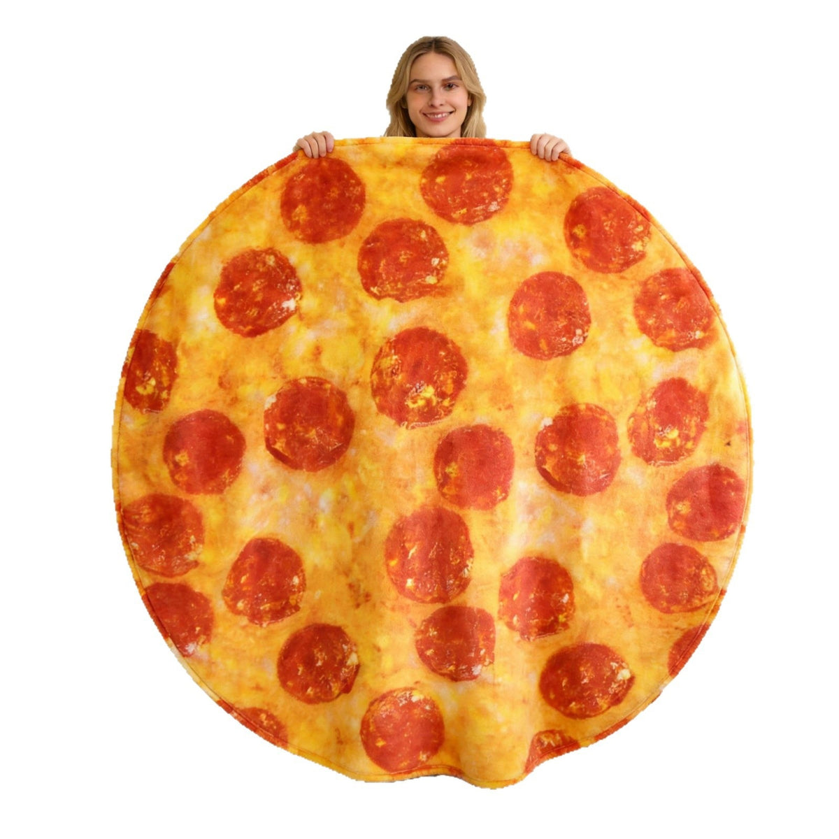 Pizza-Themen Rund Fleece-Decke