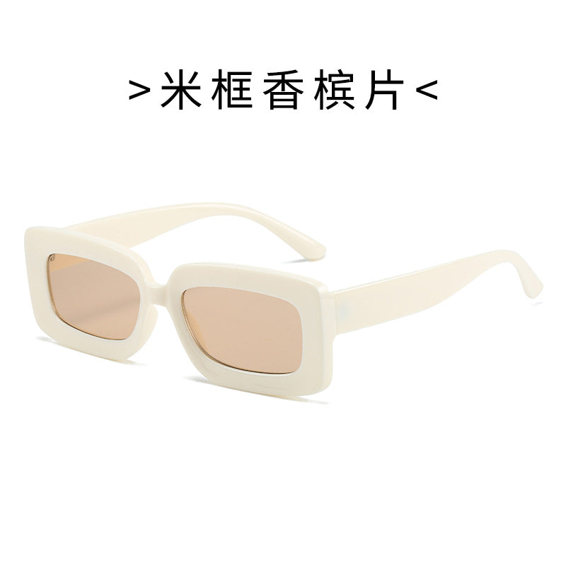Damen Modische Schildkröten-Sonnenbrille mit rechteckigem Rahmen und Verlaufsgläsern Brehn