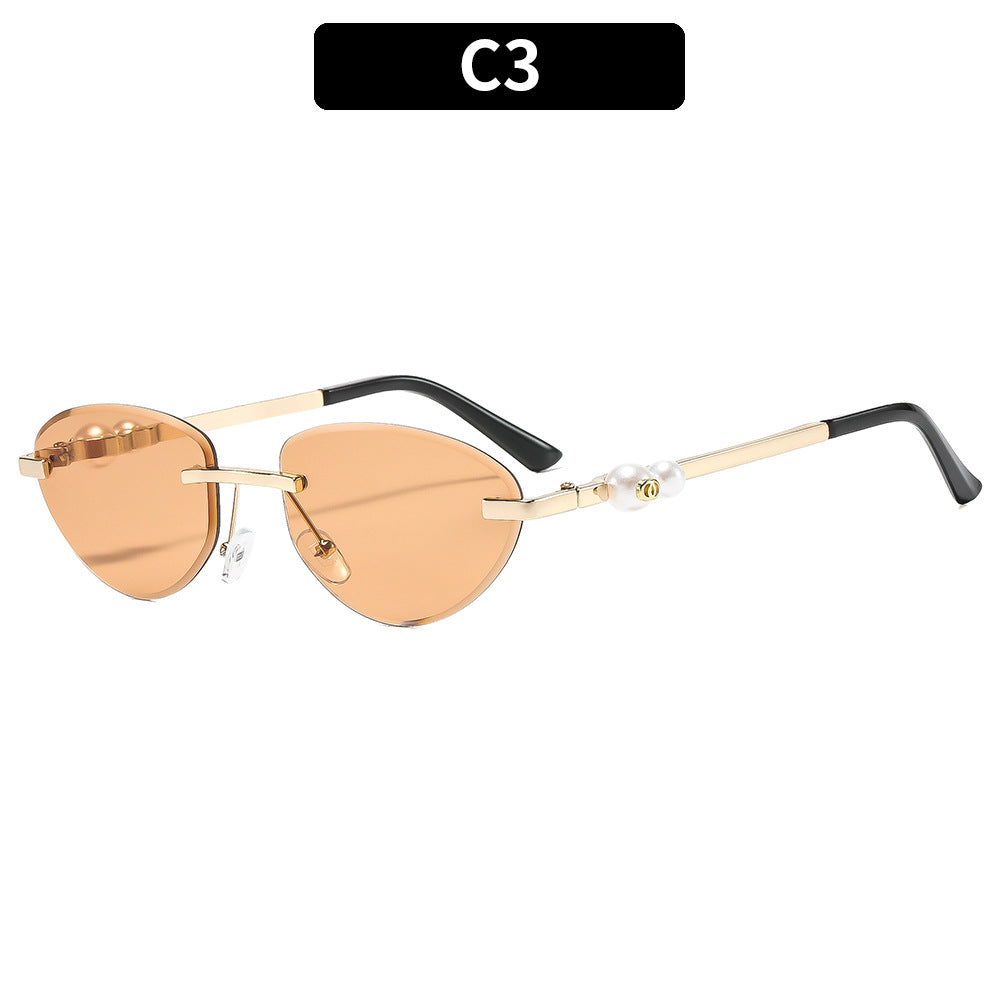 Luxuriöse dekorative Katzenaugen-Sonnenbrille