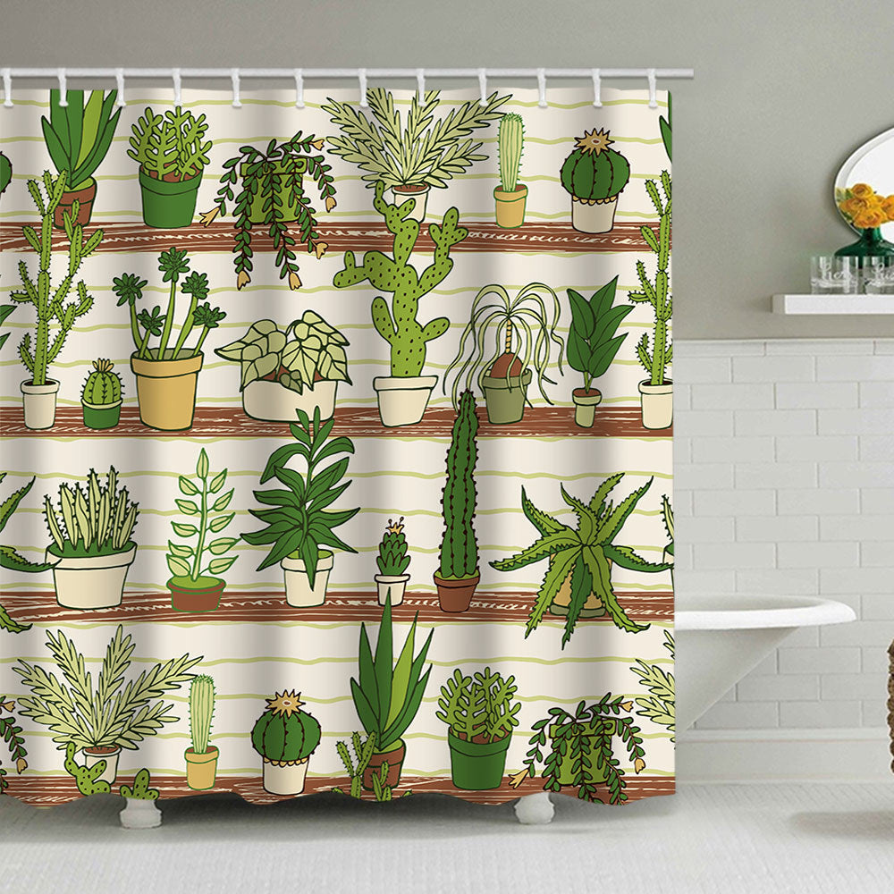 Cactus Garten-Thema Duschvorhang Brehn