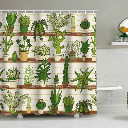 Cactus Garten-Thema Duschvorhang Brehn