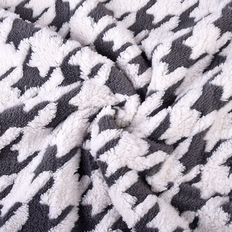 Damen Kuscheldecke mit einzigartigem Hahnentritt-Muster Brehn