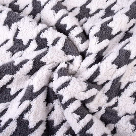 Damen Kuscheldecke mit einzigartigem Hahnentritt-Muster Brehn