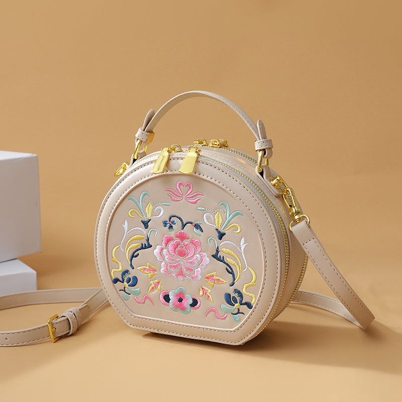 Vintage Florale Bestickte Handtasche Brehn