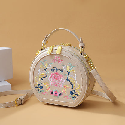 Vintage Florale Bestickte Handtasche Brehn