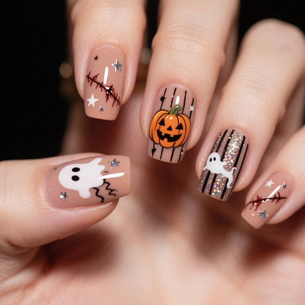 Halloween-Themen-Nailart Brehn