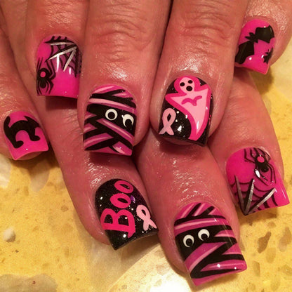 Gothic Floral Nagelkunst Design Brehn