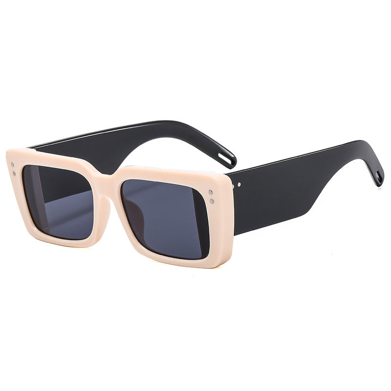 Damen Modische quadratische Sonnenbrille mit eleganter Rahmenstruktur Brehn