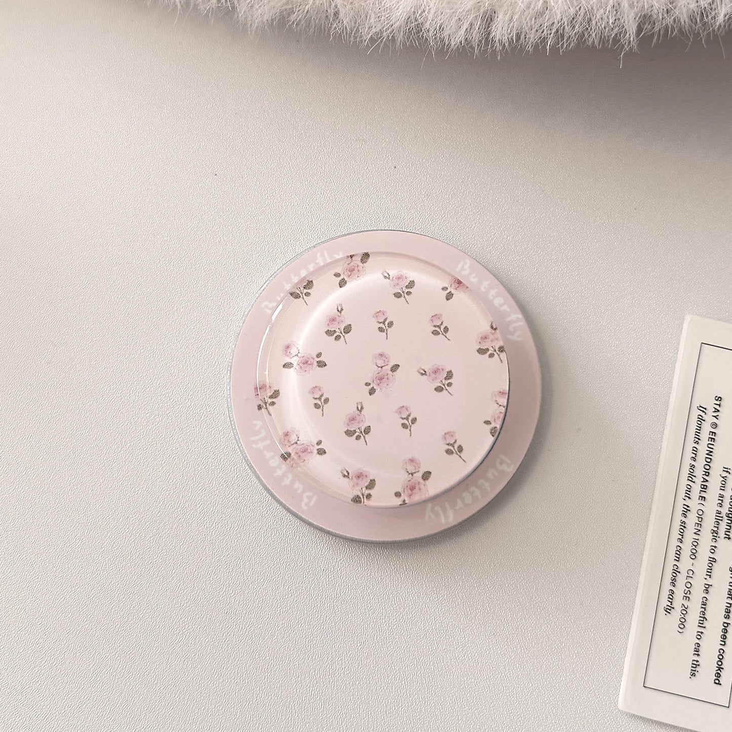 Dekorativer Keramik-Untersetzer mit floralem Design Brehn