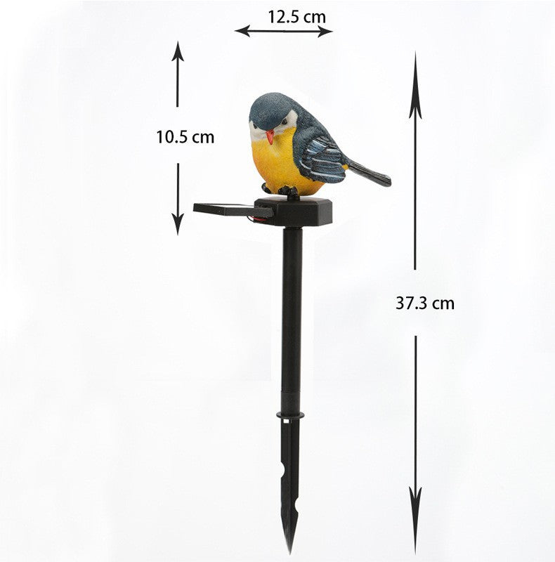 Realistischer Solar-Vogel-Gartenstecker Mit Bewegungssensor Und Wetterfestem Design Brehn