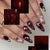 Kunstnägel Set mit eleganten Ombre- und Rosenmotiven Brehn