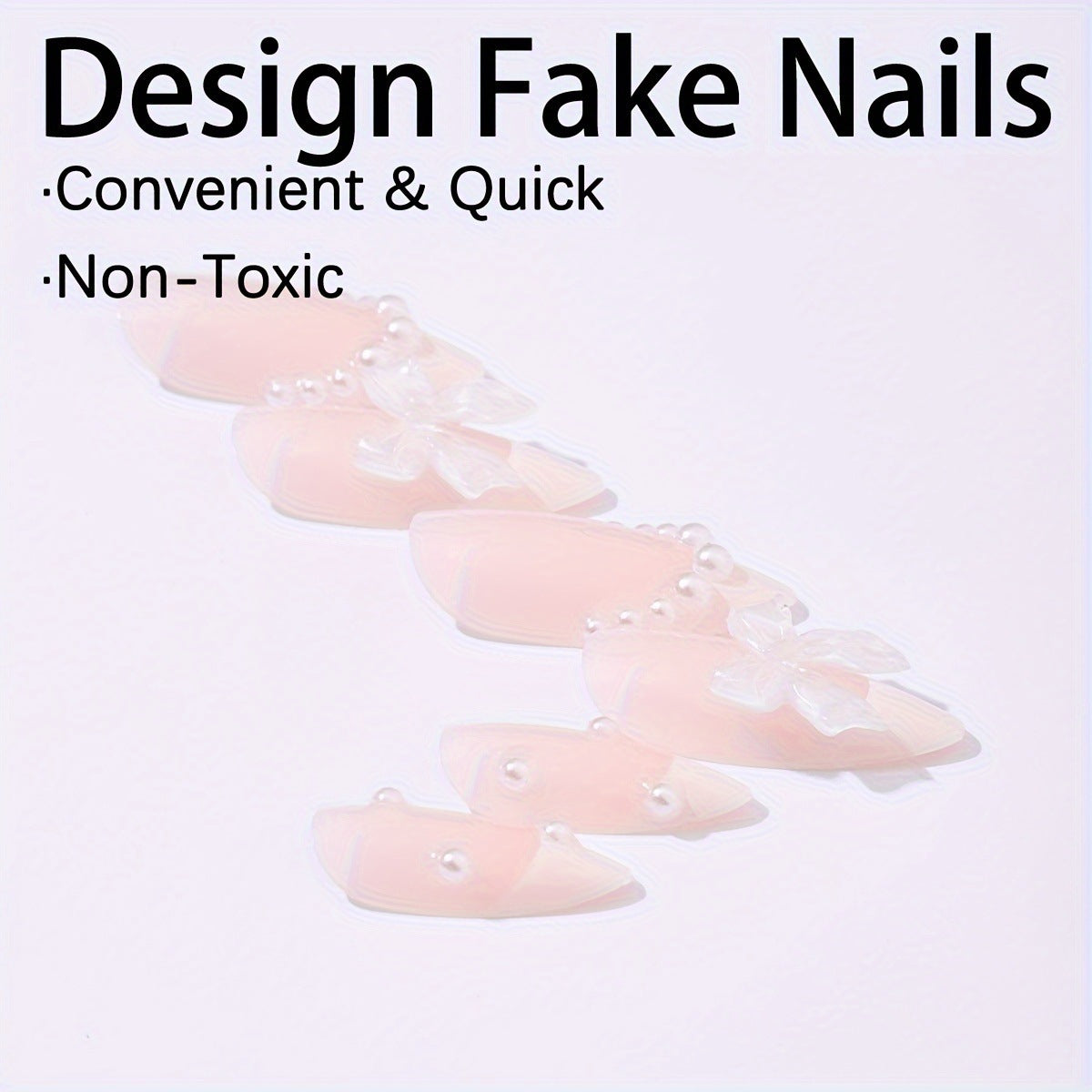 Kunstnagelset mit eleganten Verzierungselementen Brehn