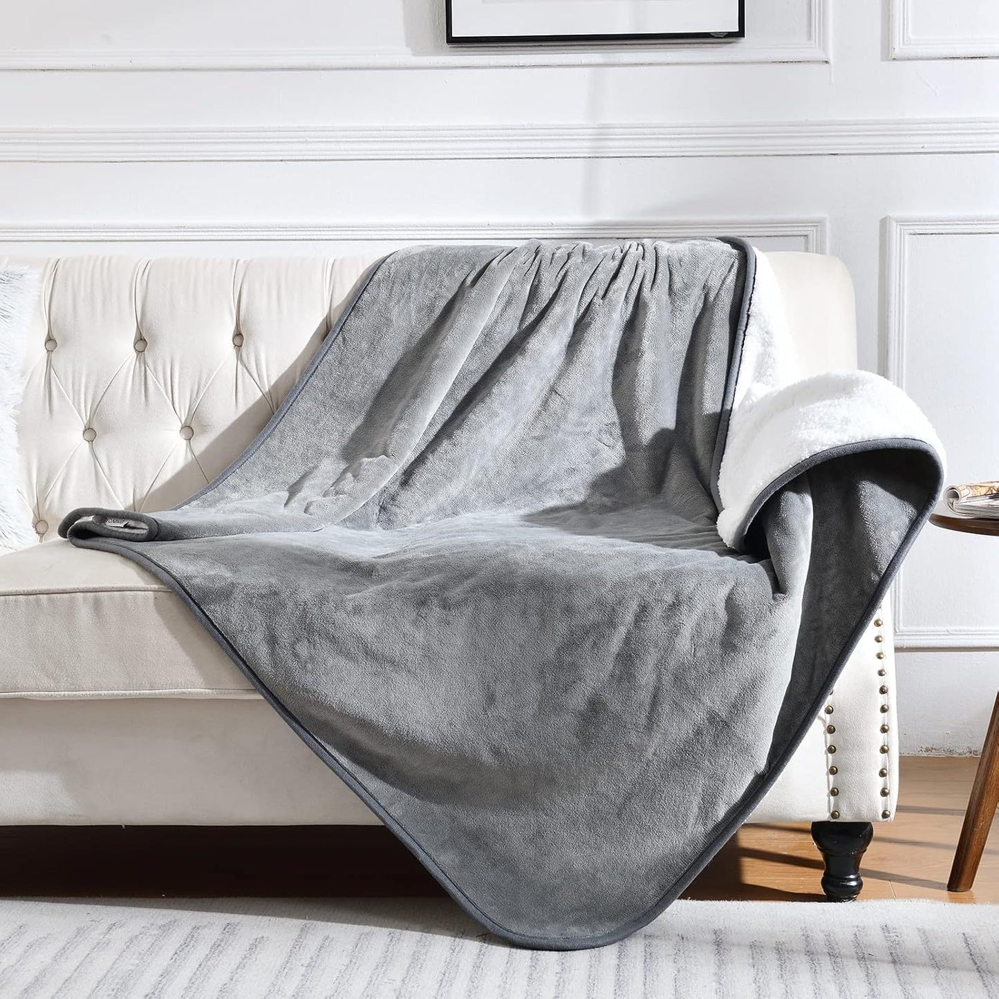 Ultra-Plush Sherpa gefütterte Decke Brehn