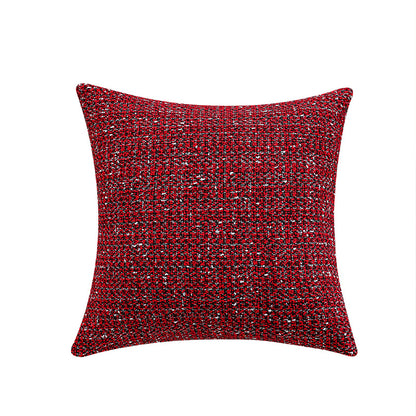 Quadratischer Bouclé-Tweed Kissenbezug mit strukturierter Gewebeoptik und verdecktem Reißverschluss Brehn