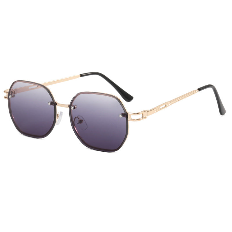 Damen Designer-Sonnenbrille im modernen Achteck-Design Brehn