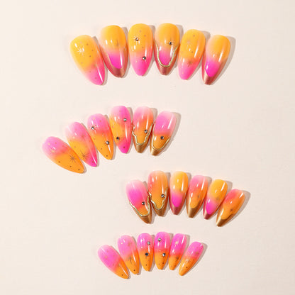 Elegantes Ombre Press-On Nageldesign Brehn