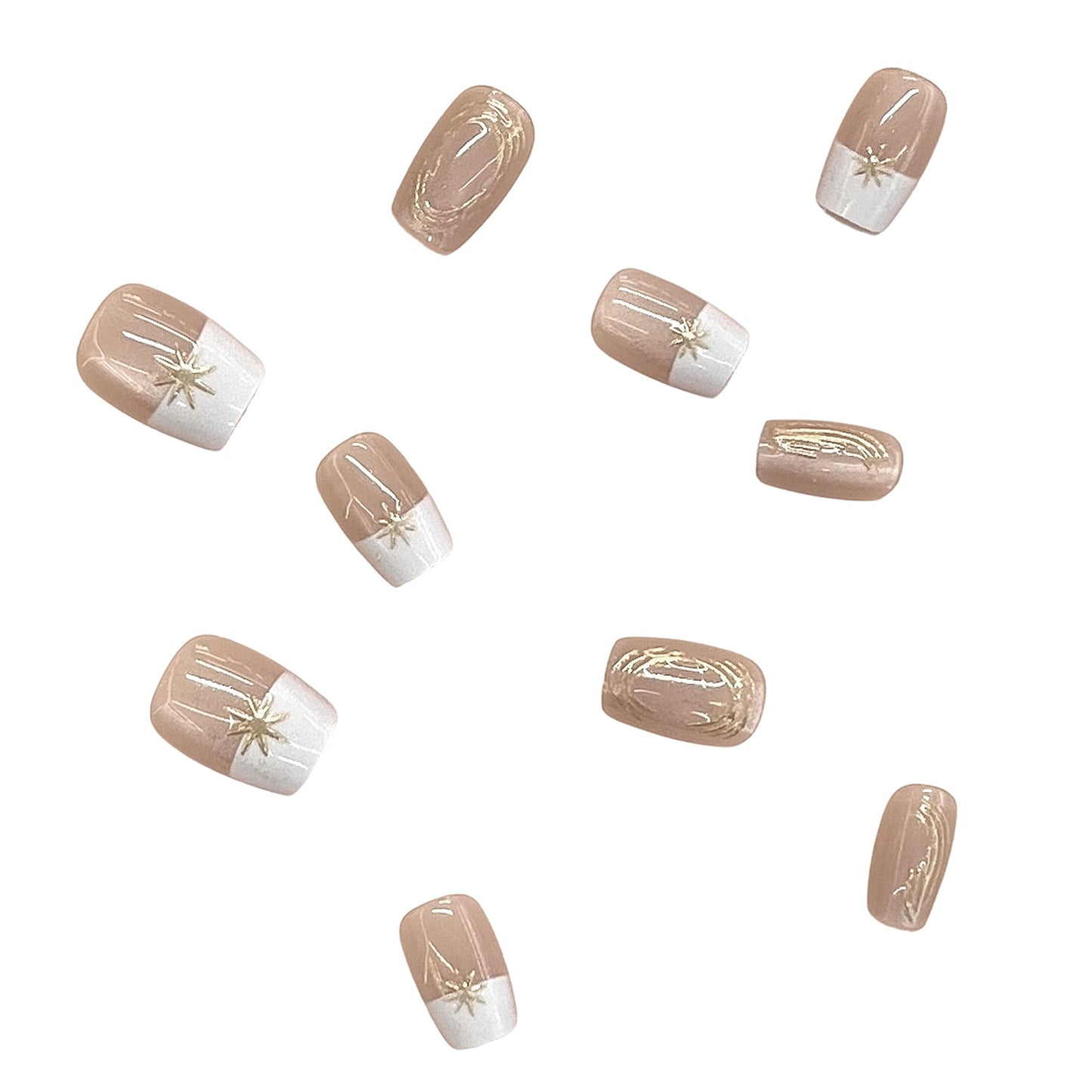 Elegantes Press-On Nagelset Brehn