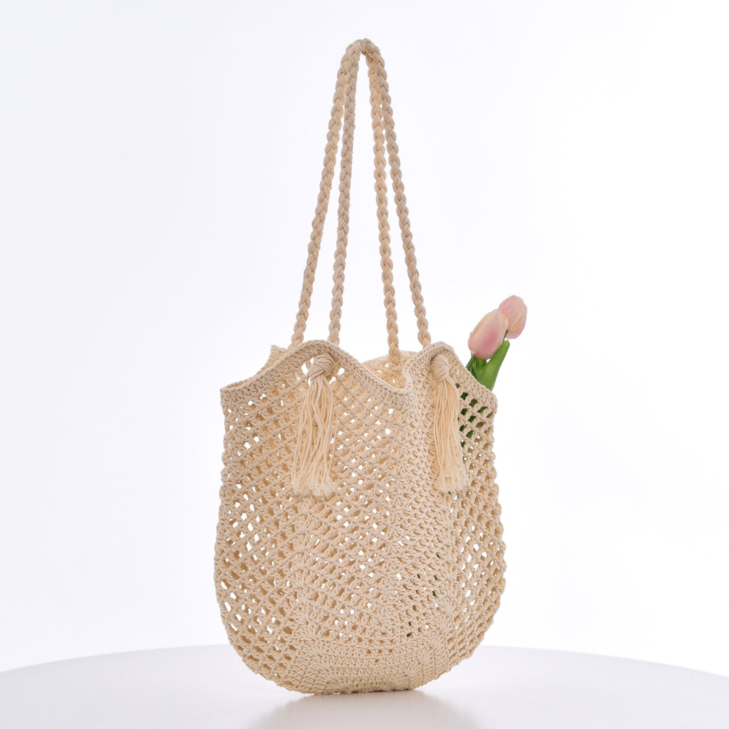 Handgefertigte Makramee Strandtasche Brehn