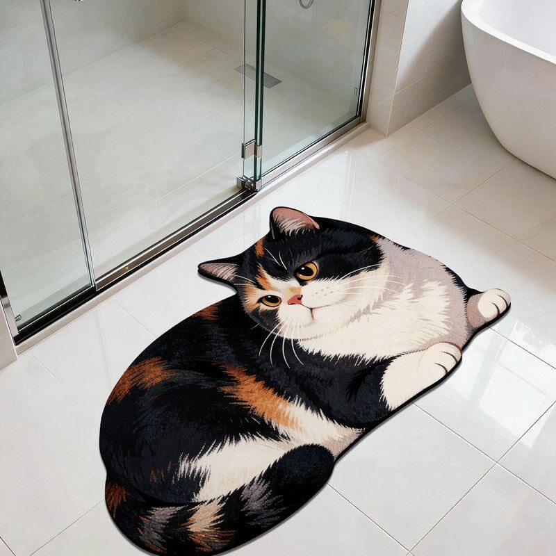 Katzen-Themen Plüsch-Badevorleger Brehn