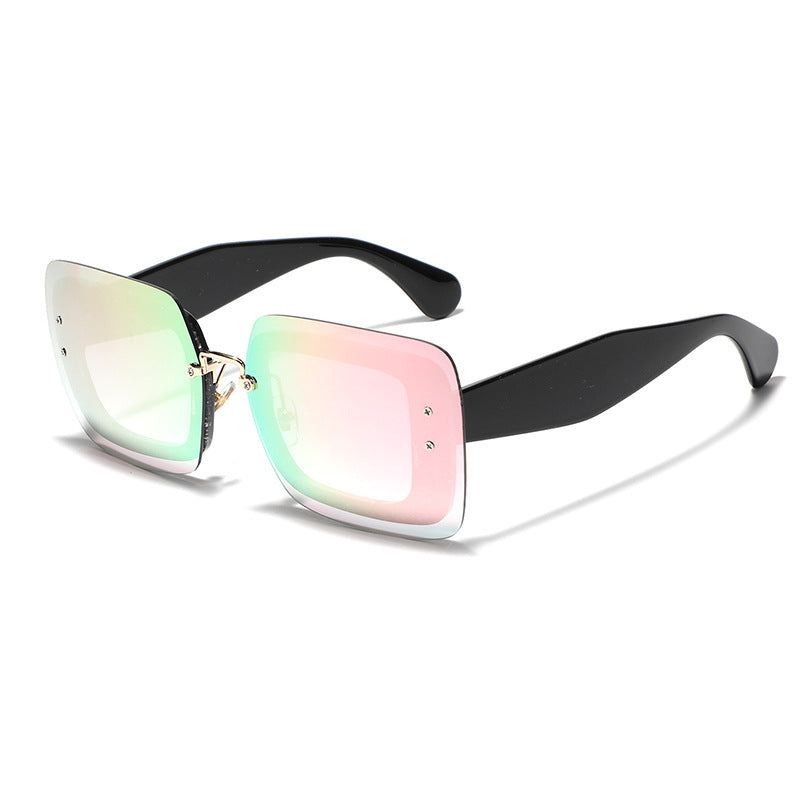 Damen quadratische Sonnenbrille mit innovativem Gestell Brehn